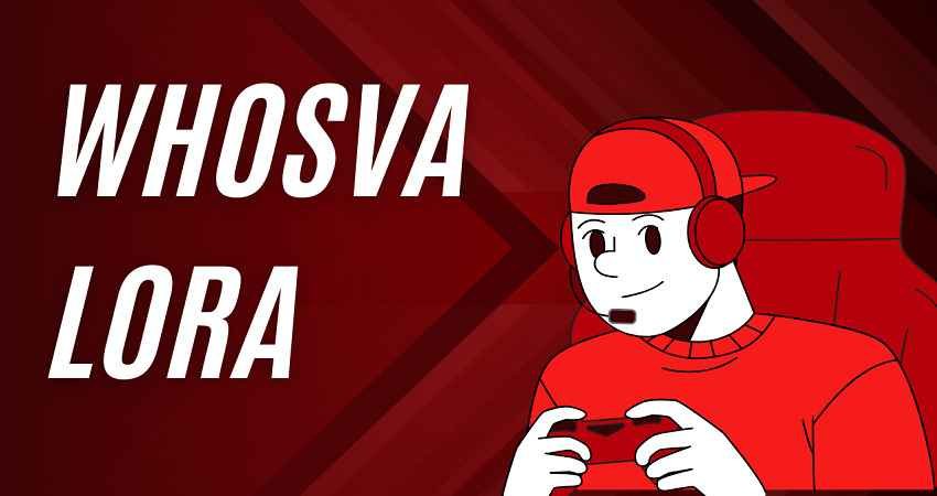 WhosValora digital gaming identity illustration showing a gamer with headset and controller